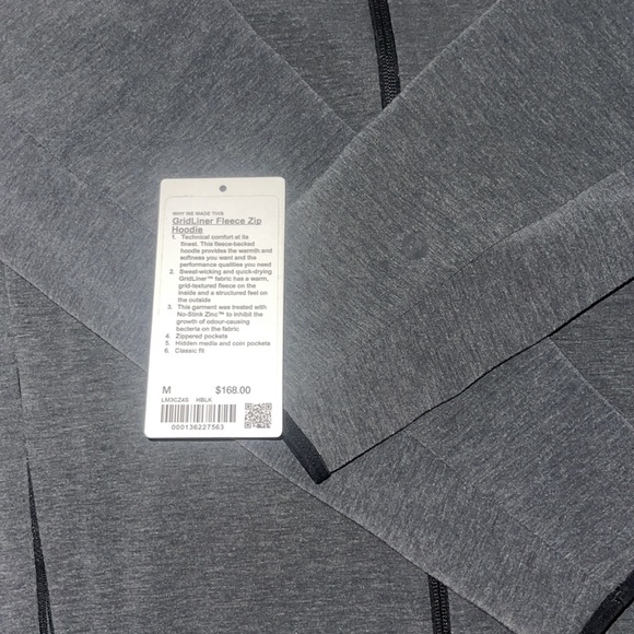 Lululemon grid liner Fleece Zip hoodie - Picture 2 of 4